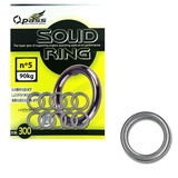 80 Argolas Solid Ring N 5 Pesca Suporte Hook Em Aço Inox