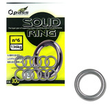 80 Argolas Solid Ring N 6 Pesca Suporte Hook Em Aço Inox