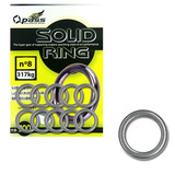 80 Argolas Solid Ring N 8 Pesca Suporte Hook Em Aço Inox