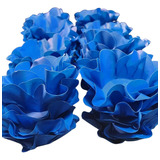 80 Forminhas Para Doces Finos Casamento Flor Cor Azul Royal