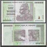 82 075 Zimbabue 50 Trilhões De Dollars 2008 F E