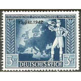 823 Alemanha Reich - Congresso Postal - 3+7 Pf. - 1942