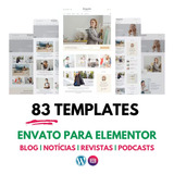83 Templates Wordpress E Elementor Para