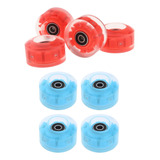 8pcs Led Quad Roller Skate Rodas Iluminadas Com Rolamentos