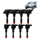 8x Bobina Ignição Honda Fit 1.4 8v 2004 2005 2006 2007 2008 