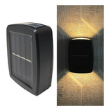 8x Arandela Solar Slim 2 Focos Luminária Parede Externa Ip65