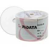 8x Dvd R Virgem Ridata 8x 4 7gb 50 Unidades Printable