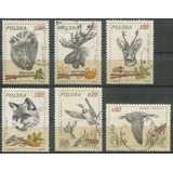 9 Selos Nicarágua E Polônia/ Fauna Animais Selvagens L.3248