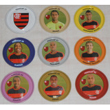 9 Tazos Footcaps Metal Futebol Clube De Regatas Flamengo