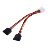 9 Cabo Força Adaptador Fonte Duplo Y Ide Molex Sata Hd Fan
