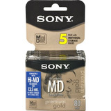 9 Minidisc Sony Gold neige