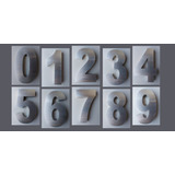 9 Números Ou Letras Caixa 25cm Aço Inox Escovado