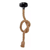 9 Peças Pendente Corda Retro Vintage Rustico Decorativo E27
