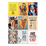 9 Quadrinhos Pet Shop Decorativas Pet Love Sem Moldura