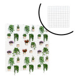 9 Tela Aramada Jardim Vertical Horta Suspensa Floreira 60x60