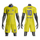 9 Uniforme Futebol Futsal Camisa Calção Personalizado Jogo