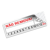 90 Lacre Void Branco Etiqueta Adesivo 3x1 Cm Ultra Fino