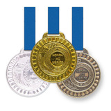 90 Medalhas Metal 44mm Honra Ao Mérito Ouro Prata Bronze