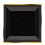 90 Pratos Sobremesa Quadrados 16cm De Acrílico Decorados