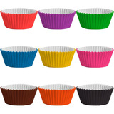 900 Unidades - Forminhas Coloridas Para Doces - Número 6 
