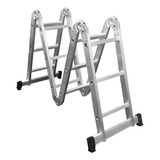 906754 Escada Articulada Aluminio Reisam 4x3 12 Degraus