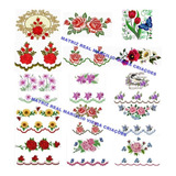 91 Matrizes Bordados Rosas Flores Passaros Com Barras 2019