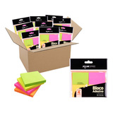 96 Bloco Auto Adesivo Tipo Post-it 38x50mm 9600 Folhas