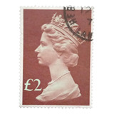 9869 - Inglaterra Rainha Elizabeth Selo Yvert Nº 823 Circ