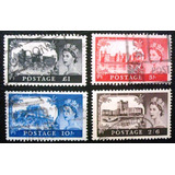 9870 Inglaterra Rainha Elizabeth Completa Selo Yvert Nº351/4