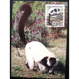 9925 Madagascar Lêmure Fauna Máximo Postal Novo Wwf