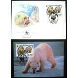 9933 Rússia Urso Polar Fauna Máximo Postal Wwf E Envelop