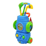 9pcs Plástico Mini-jogo De Golfe Conjunto Crianças Clube