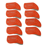 9pcs Golf Iron Head Covers Golf Club Headcover Para Laranja