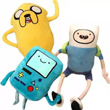 A 3pcs/set Adventure Time Boneca Pelúcia Brinquedo Presente