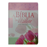 A Bíblia Da Mulher Média Ra Sbb Tulipa + Capa Transparente