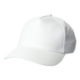 A|x Armani Exchange Boné Feminino Com Logotipo Tonal, Branco