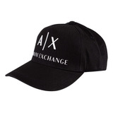 A|x Armani Exchange Chapéu De Beisebol Masculino, Preto E Br