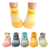 A1 Meia Chinelo Para Bebê Sola Antiderrapante 2 Pares