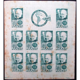 A2193 Brasil - Bloco Nº 1 Rowland Hill Nn Pontos De Ferrugem