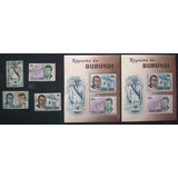 A5448 Burundi Yvert Nº 168/71 Circ + Bl 10 C/s Picote Nn