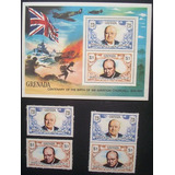 A5714 Grenada Churchill Yvert Nº 539/40 + Blocos 34/a + Selo