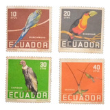 A6037 Equador - Fauna Aves Yvert Nº 632/5 Completa Nn