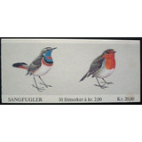 A6070 Noruega - Fauna Pássaros Yvert Nº 816/7 Caderneta Nn