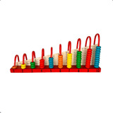 Abaco De Madeira Escolar Educativo Contador Didático 30 Cm