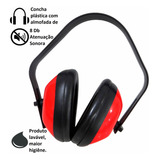 Abafador De Ruidos Epi Segurança 8011 Brasfort Cor Vermelho