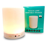 Abajur Caixa De Som Bluetooth Touch Luminária Colorida Rgb
