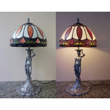 Abajur Escultura Tiffany Importado ( Cod 12023bj )