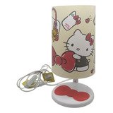Abajur Infantil Hello Kitty C/ Lampada Led - Luminaria Usare
