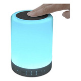 Abajur Led Touch Luminária Rgb Caixa De Som Bluetooth Mp3 Cor Da Estrutura Branco