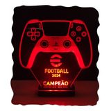 Abajur Troféu Game Controle Ps4 Xbox